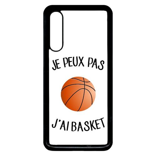 Coque Xiaomi Mi 9 - Je Peux Pas J Ai Basket Fond Blanc - Noir