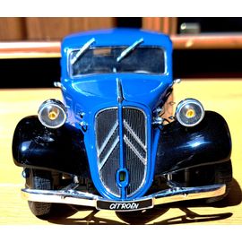 Voiture Citroën Traction 7 Bio-Ton Bleue Et Noire Type 11 B 1938 Marque Solido S1800906 Échelle 1/18-Solido