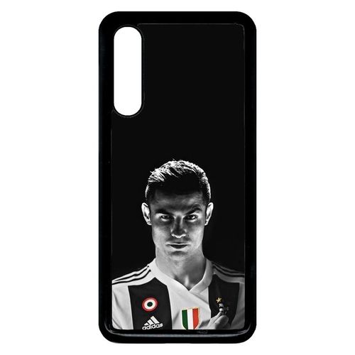Coque Xiaomi Mi 9 - Ronaldo Juventus Foot Noir Et Blanc - Noir
