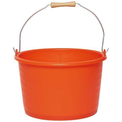 Seau agricole 18 l orange fluo avec anse