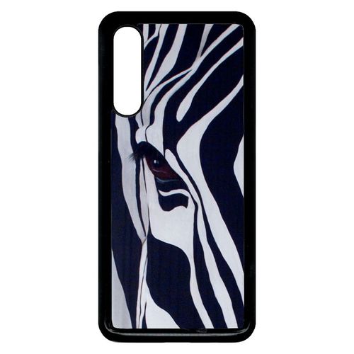 Coque Xiaomi Mi 9 - Motif Zebre Noir Et Blanc - Noir