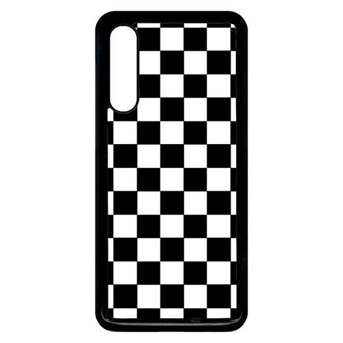 Coque Xiaomi Mi 9 - Dammier Noir Et Blanc - Noir