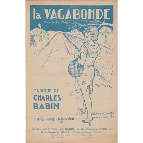 Partition : La Vagabonde Sur Les Motifs De Gardoni - La Valse À Fredo - Charles Babin - Éditions Valette