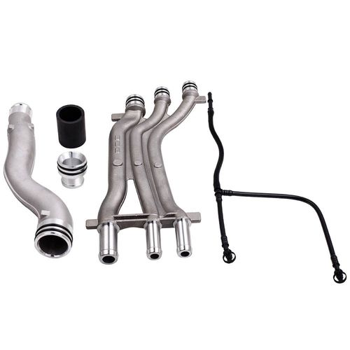Aluminium Coolant Pipe Upgrade Repair Kit For Porsche Cayenne 4.5 V8 03-06