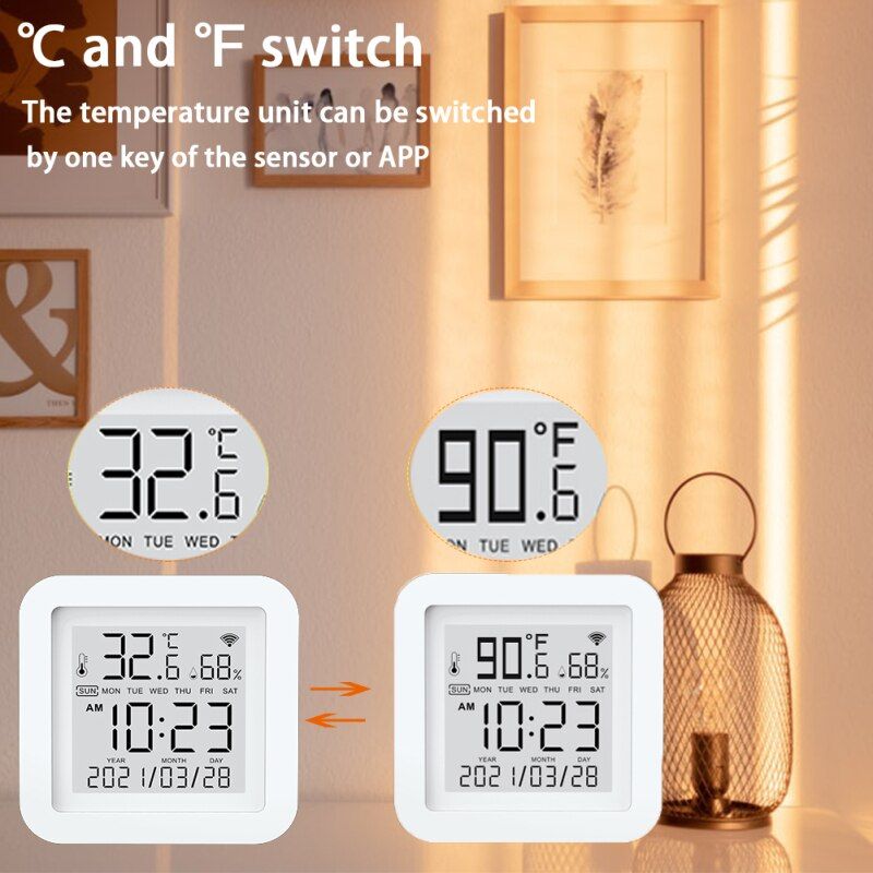 Capteur de temprature et d'humidit, WIFI Tuya, pour maison... - 3