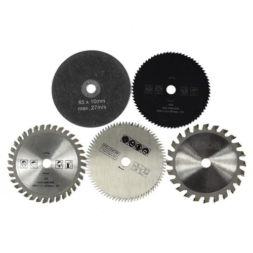 85*10mm 5 pièces/ensemble diamètre 85mm carbure petite lame de scie circulaire lame de scie circulaire multifonction dure