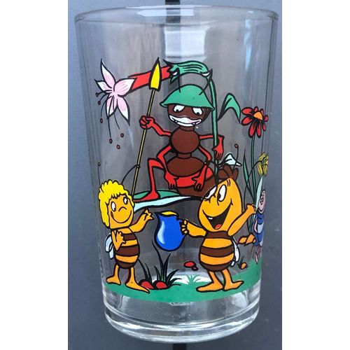 Verre A Moutarde Maya L'abeille, Dessin Animé, Vintage, Animation, Figurine