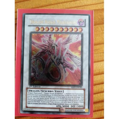 Dragon Rouge Majestueux (Abpf-Fr040) - Ultimate Rare (1ère Edition)