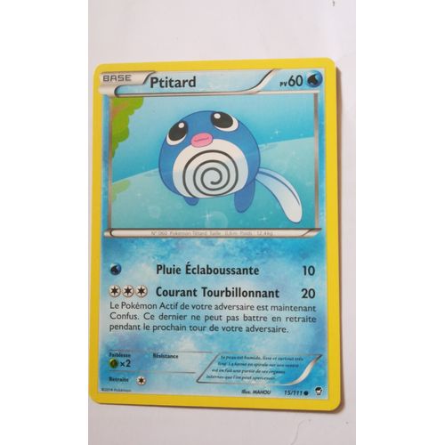 Carte Pokemon - Ptitard - 15/111 - Poings Furieux - 2014 - Scb