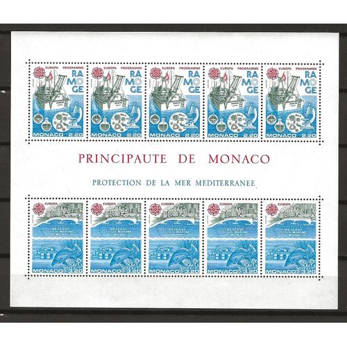 Monaco - Bloc N°34 Neuf Sans Charnière À Moins 85% De La Cote