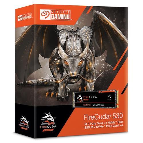 Seagate FireCuda 530 ZP1000GM3A013 - SSD - 1 To - interne - M.2 2280 - PCIe 4.0 x4 (NVMe) - avec 3 ans de Seagate Rescue Data Recovery