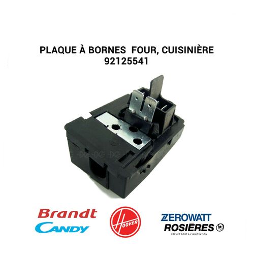 Plaque à bornes Four, cuisinière Rosières, Candy, Hoover, Brandt 92125541