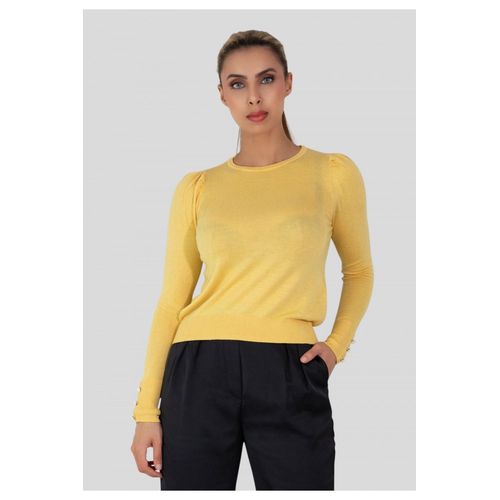 Pull Leger Jaune Femme