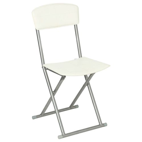 Chaise Pliante - Pvc - Crème
