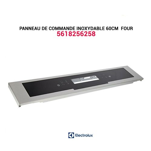 Panneau de commande inoxydable tactile 60cm four Electrolux - 5618256258