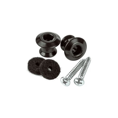 Dunlop 2psls033bk - Straplok Dual Design, Black (Set De 2)