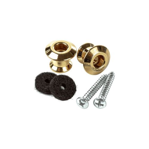 Dunlop 2psls034g - Straplok Dual Design, Gold (Set De 2)