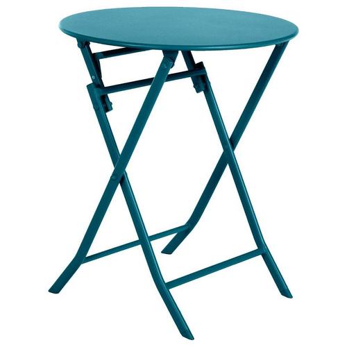 Table De Jardin Ronde Hespéride 60 Cm Greensboro Bleu Canard - Bleu Canard