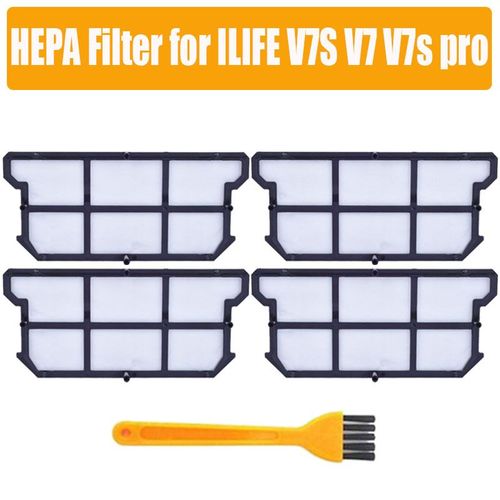 5PCS - Filtre HEPA pour aspirateur Robot ILIFE V7S V7 V7s pro ilife v7s plus, accessoires d'origine