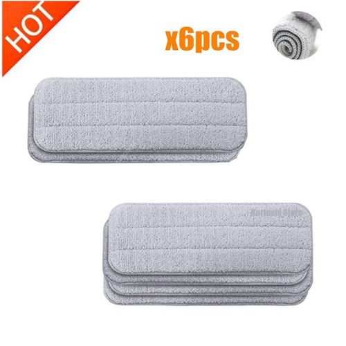 6pcs - Housse en tissu de nettoyage pour tête rotative à 360°,en fibre de carbone et de bois, adapté aux modèles Xiaomi Mijia Deerma TB500 TB800 et à la vaporisation d'eau.,