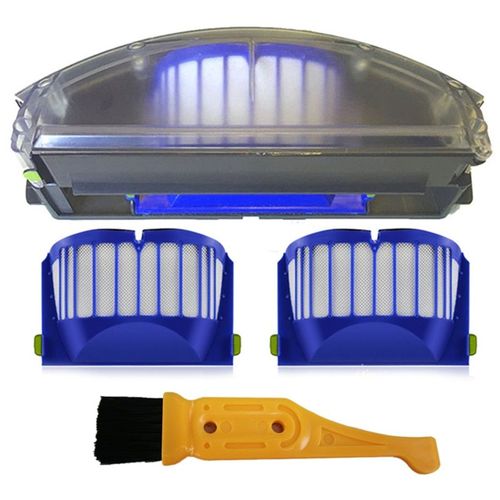 Bleu - Filtre et poubelle collecteur pour Irobot Roomba 500 600,nouveau modèle pour série Aero Vac, 510 520 530 535 540 536 531 620 630 650,