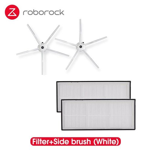 Brosse n Filtre 1 - accessoires de filtre lavable, brosse principale en caoutchouc détachable, pièces de rechange pour balai latéral (en option)