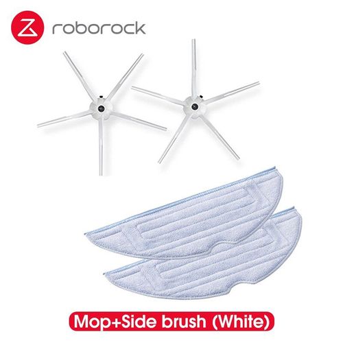 Brosse n Mop 1 - accessoires de filtre lavable, brosse principale en caoutchouc détachable, pièces de rechange pour balai latéral (en option)