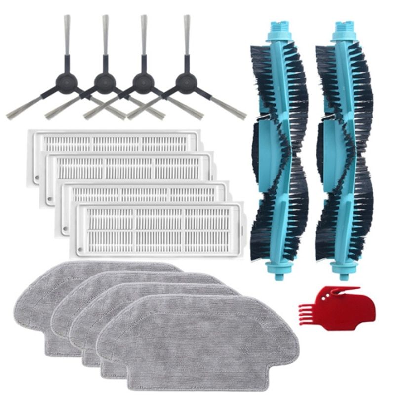 I 16pcs - Brosse principale avec filtre lavable, brosse lat... - 2