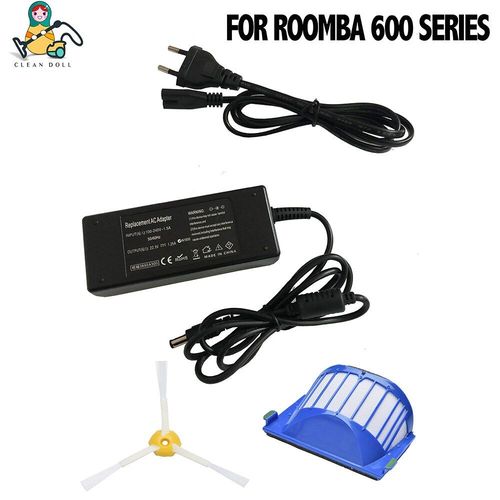 IRO-600-CH01-1 - Adaptateur Chargeur Alimentation 22.5V 1.25A AC pour iRobot Roomba Série 770 650 Pet 560 780 630 530 760 550 Chargeur