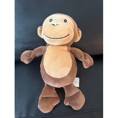 Doudou Peluche Singe Marron Souriant N.V Simba Toys Benelux 24 Cm