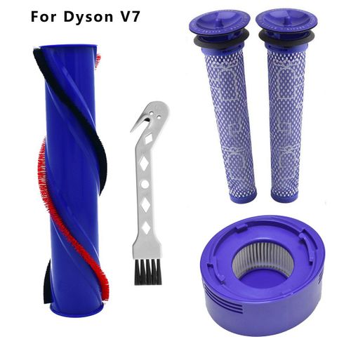 kits V7 - Filtres à rouleau de brosse pour aspirateur Robot sans fil DYSON , tête de brosse, rouleau de barre 966821 ? 01, accessoires de balayage