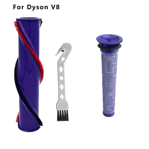 kits V8 1 - Filtres à rouleau de brosse pour aspirateur Robot sans fil DYSON , tête de brosse, rouleau de barre 966821 ? 01, accessoires de balayage