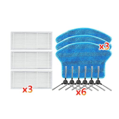 Accessoires de rechange pour Midea i2 VCR03, balai de nettoyage domestique, brosse latérale, filtre, chiffon, réservoir d'eau, pièces de rechange