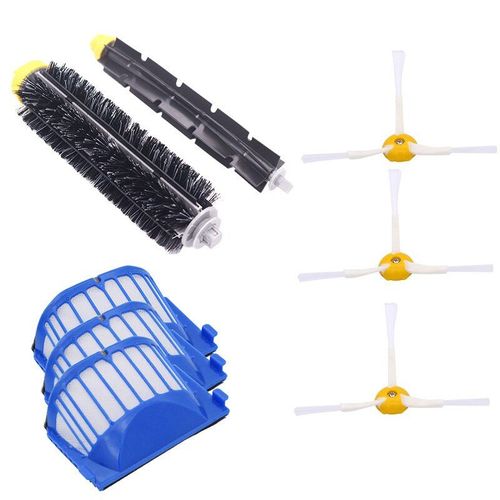 Mélangeur AeroVac avec filtre, poils et flexible pour iRobot Roomba,brosse latérale, 600, 610, 620, 625, 630, 650, 660,