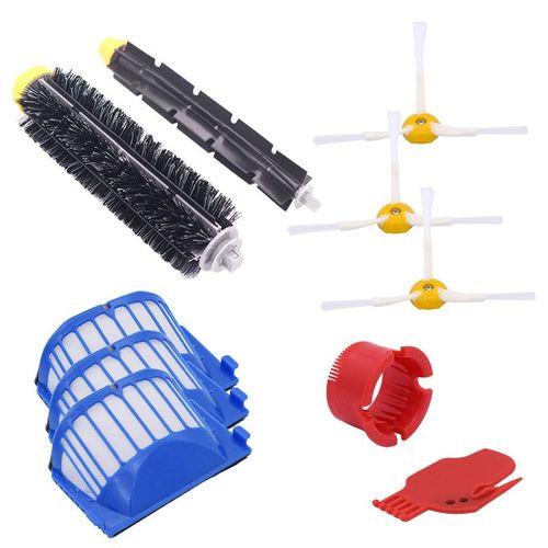 Mélangeur AeroVac avec filtre, poils et flexible pour iRobot Roomba,brosse latérale, 600, 610, 620, 625, 630, 650, 660,