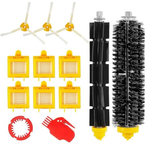 Batteur Flexible à poils, brosse armée aérographe, filtre Vac, brosse latérale pour iRobot Roomba 750 760 765 770 774 775 776 782 785 786 780 790