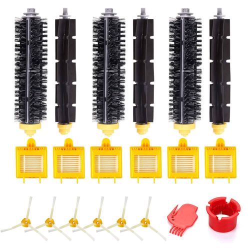 Batteur Flexible à poils, brosse armée aérographe, filtre Vac, brosse latérale pour iRobot Roomba 750 760 765 770 774 775 776 782 785 786 780 790