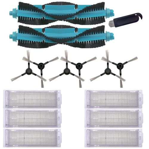 Balai serpillière jetable avec brosse latérale principale pour Viomi V2 Pro V3, filtre HEPA Mijia STYJ02YM Conga 3490, accessoires