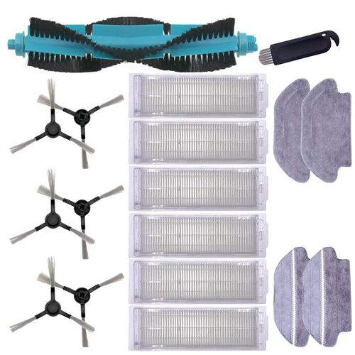 Balai serpillière jetable avec brosse latérale principale pour Viomi V2 Pro V3, filtre HEPA Mijia STYJ02YM Conga 3490, accessoires