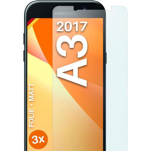 Film De Protection Mat Pour Samsung Galaxy A3 2017 - Film Contre Les Reflets, Protecteur D'écran Antireflet, Protecteur D'écran Mat - Lot De 3