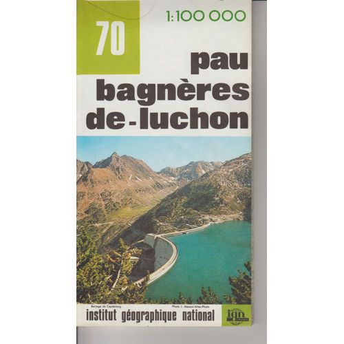 Carte Ign 1:100 000 Pau Bagnères De Luchon 70