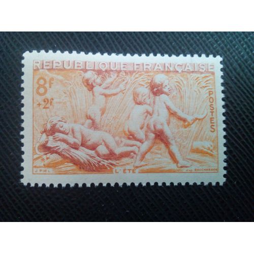 Timbre France Yt 860 Les Quatre Saisons De Bouchardon. L'été 1949 ( 10805 )