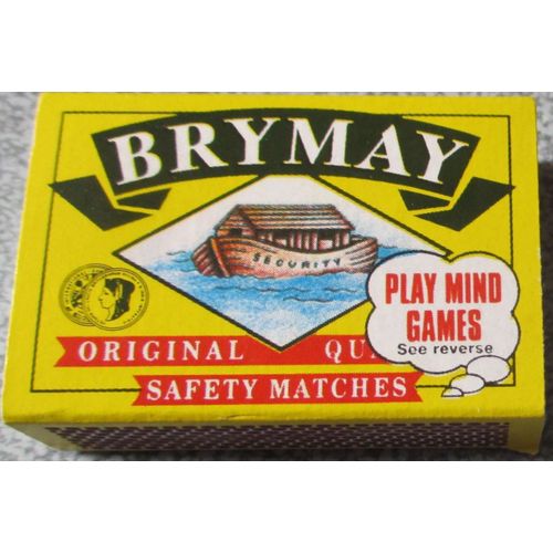 Petite Boite De 40 Allumettes Anglaises Bry May - Fabriquées Par Mind Benders - Swedish Match Uk - 5.5x3.5x1.5cm