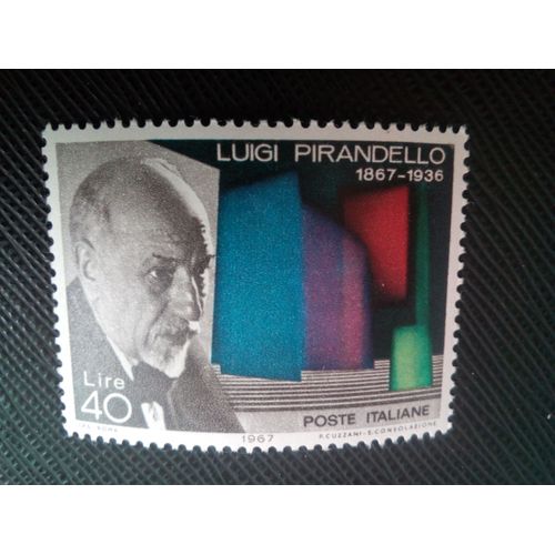 Timbre Italie Yt 974 Centenaire De La Naissance De Luigi Pirandello 1967 ( 10805 1)