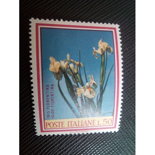 Timbre Italie Yt 990 Iris Florentin 1967 ( 10805 1)