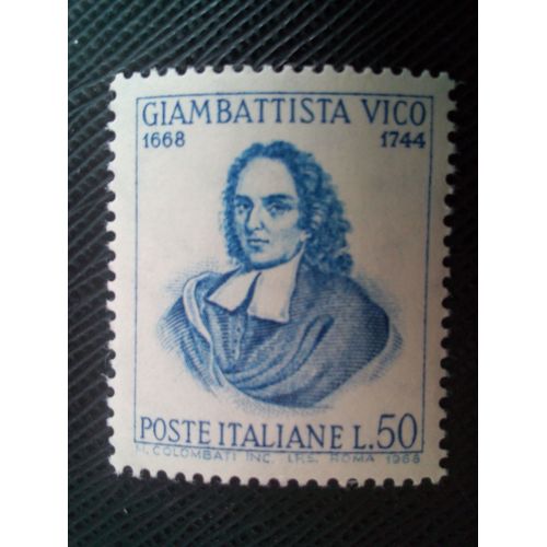Timbre Italie Yt 1016 Giambattista Vico 1968 ( 10805 1)