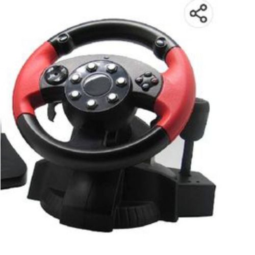 Racing Wheel Volant De Jeu Avec Pédale Réactive Compatible Ps3 Ps2 Pc Steam, Avec Retour De V
