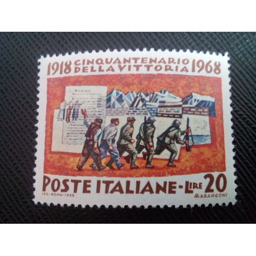 Timbre Italie Yt 1022 Mobilisation De Troupes 1968 ( 10805 1)