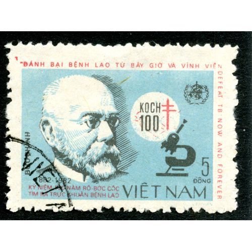 Timbre Oblitéré Viet Nam, Koch 100, 5 Dong