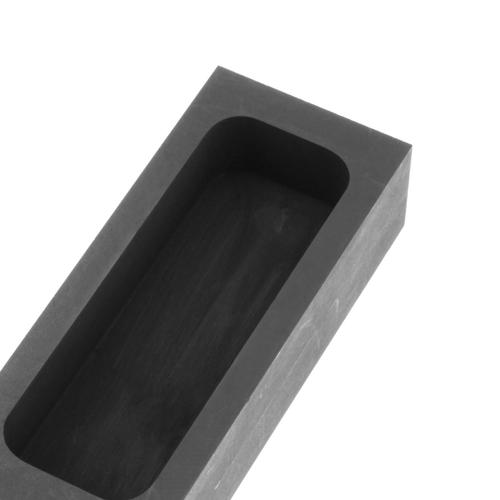 Carré Réservoir De Graphite Lingot Moule Creuset Fondu Moule Pour Or Argent Lingot Conseils Graphite Creux En Aluminium De Cuivre En Laiton Métaux 125x50x30mm